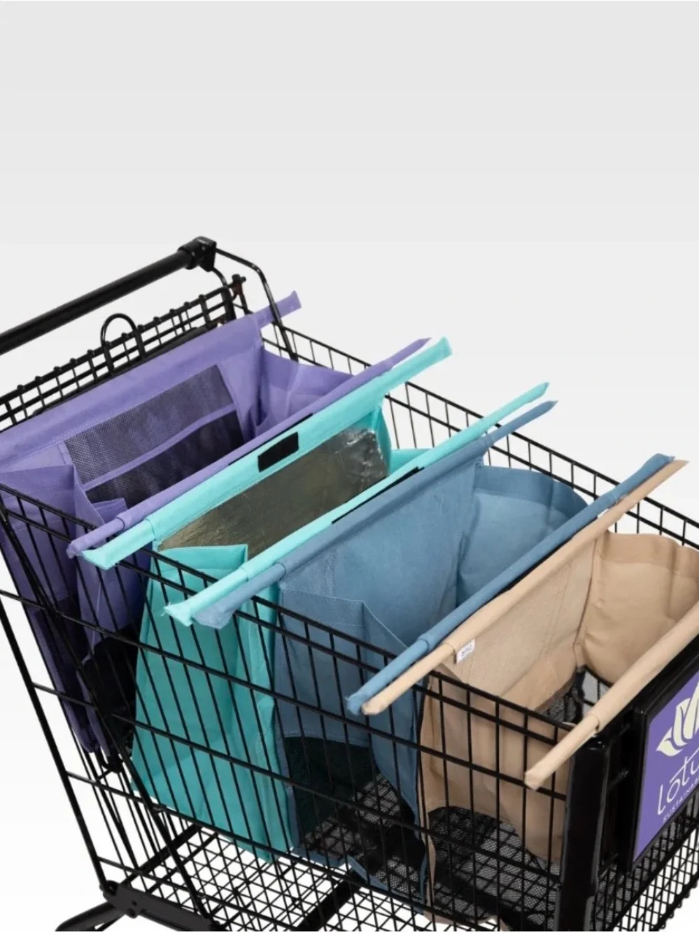 Lotus Trolley Bags - Multi-Compartment Shopping Cart Organizer